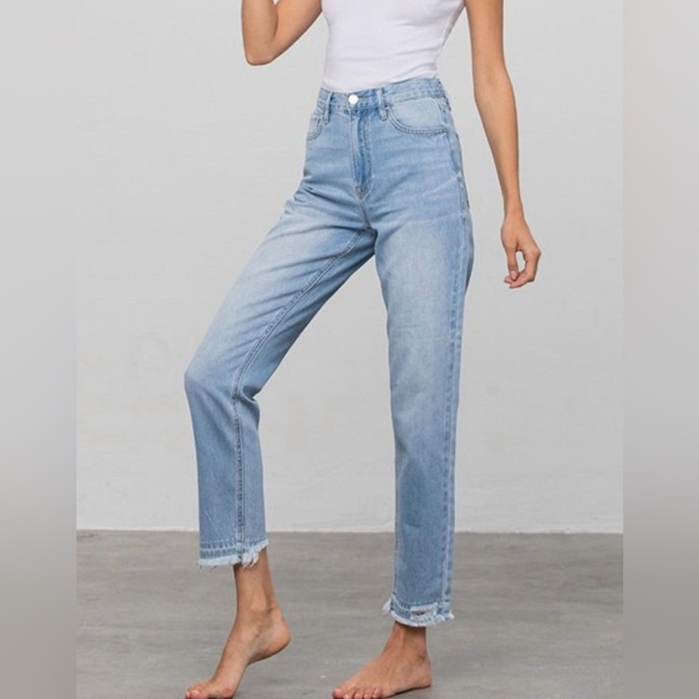 Insane Gene Women's High Rise Premium Girlfriend Jeans Size 9/28 New - Picture 3 of 13